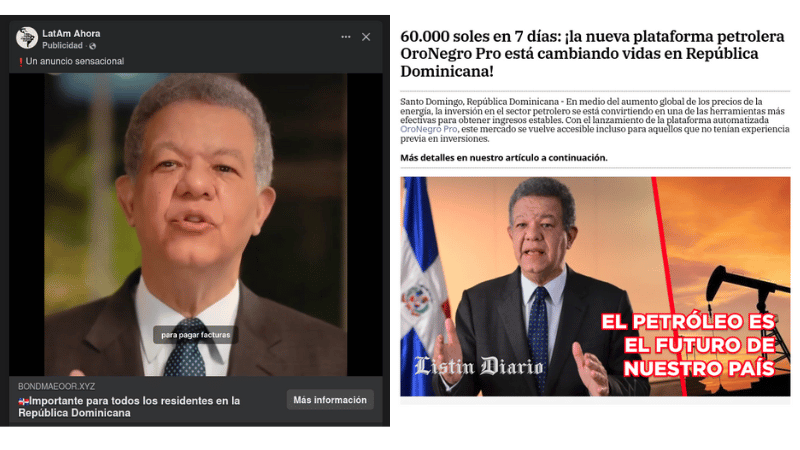 ALERTA: Estafadores Suplantan al Expresidente Leonel Fernández para Promover Estafa Financiera