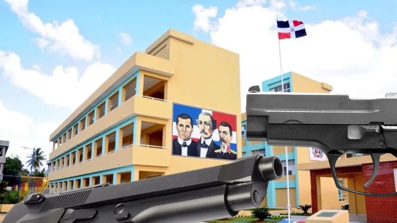 Estudiante Haitiana lleva arma de fuego a centro educativo en Santiago