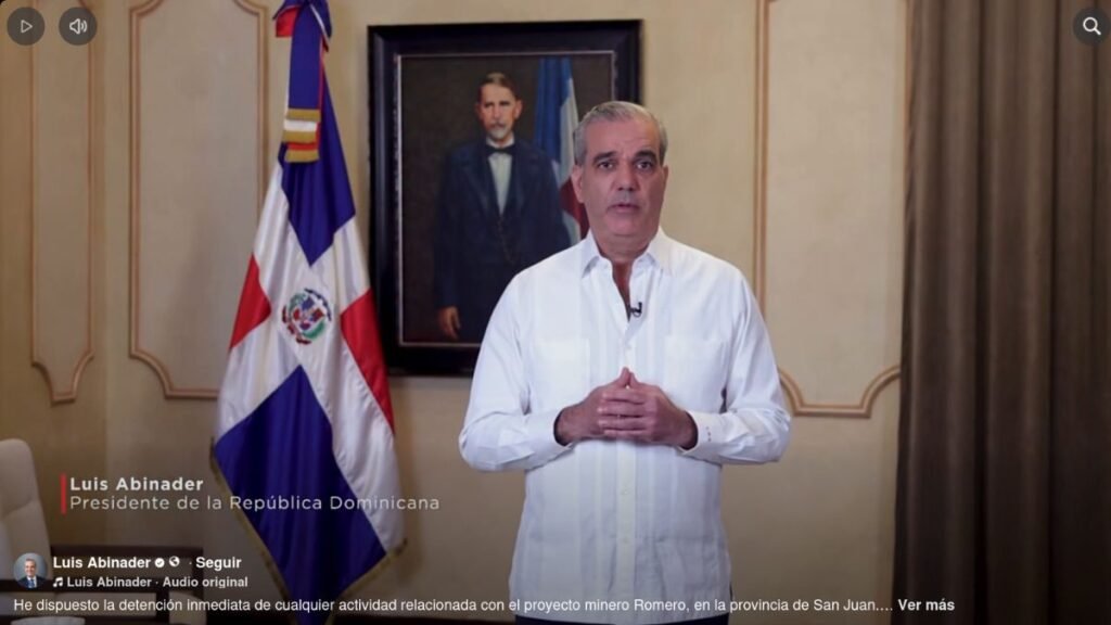 Video: Presidente ordena frenar actividades del proyecto minero Romero en San Juan