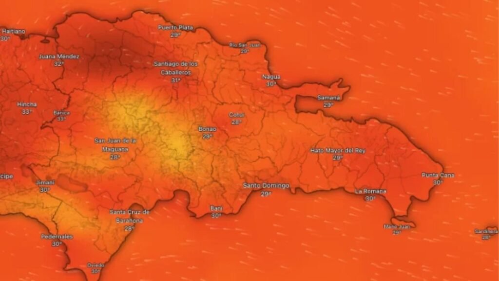NOAA emite máxima alerta por calor extremo en República Dominicana durante siete días