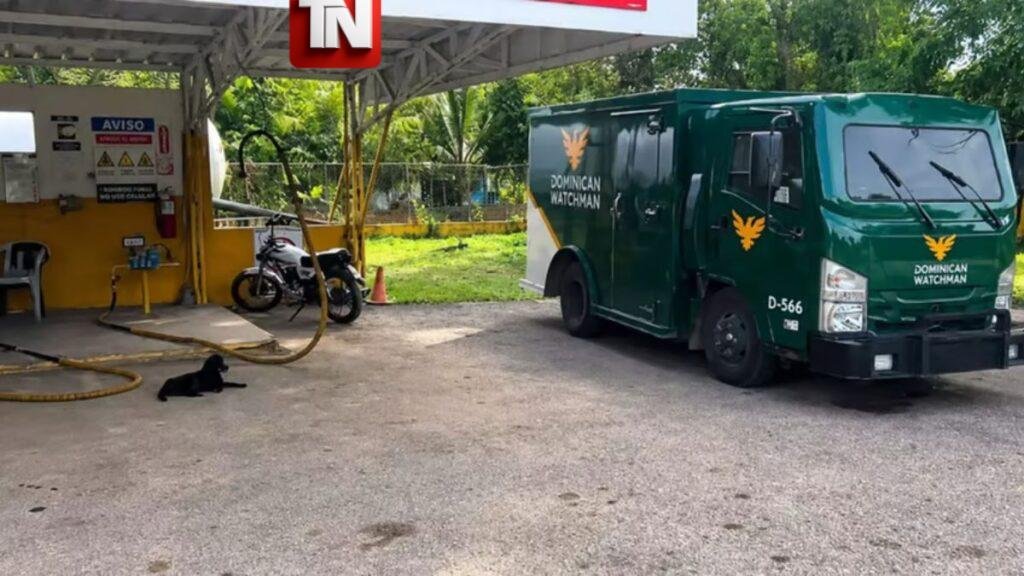 Seis hombres armados asaltan estación Tropigas y camión de valores en Don Juan, Monte Plata