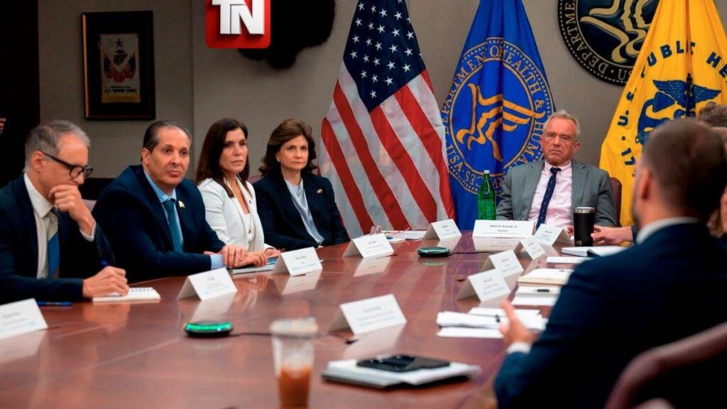Vicepresidenta Peña y ministro Atallah fortalecen cooperación sanitaria con EE.UU. durante reunión con el secretario Robert F. Kennedy Jr.