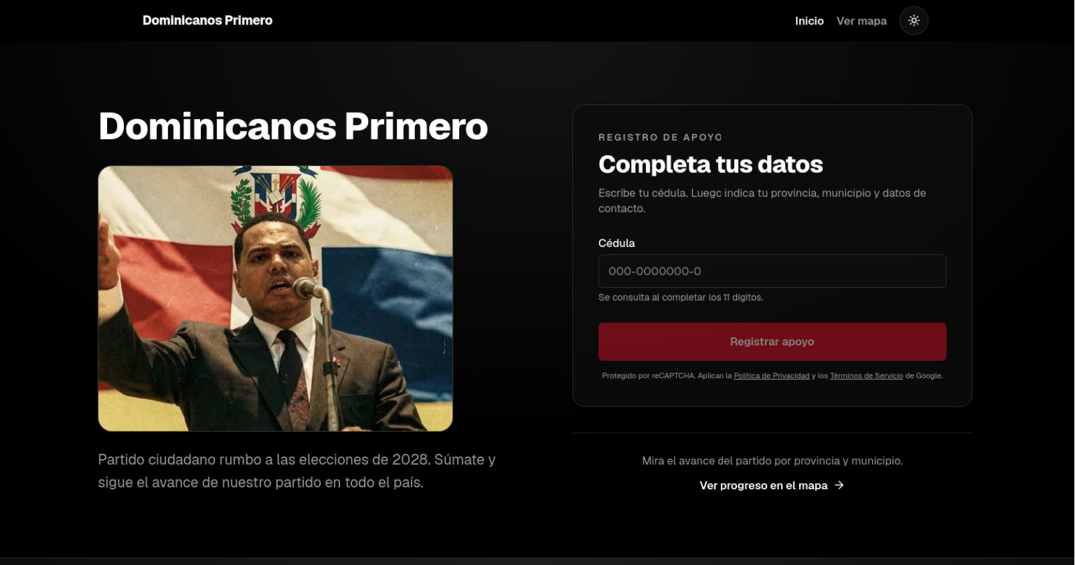 Santiago Matías formaliza ante la JCE su proyecto político “Dominicanos Primero” rumbo a las elecciones de 2028