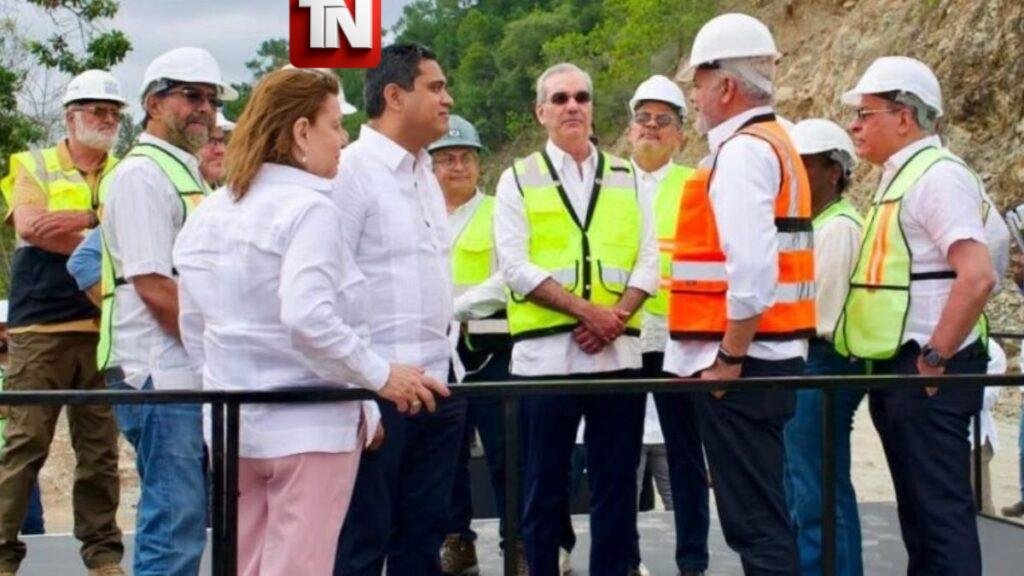 Abinader supervisa avances de la presa de Guaigüí y reafirma compromiso con una obra estratégica para el desarrollo del Cibao